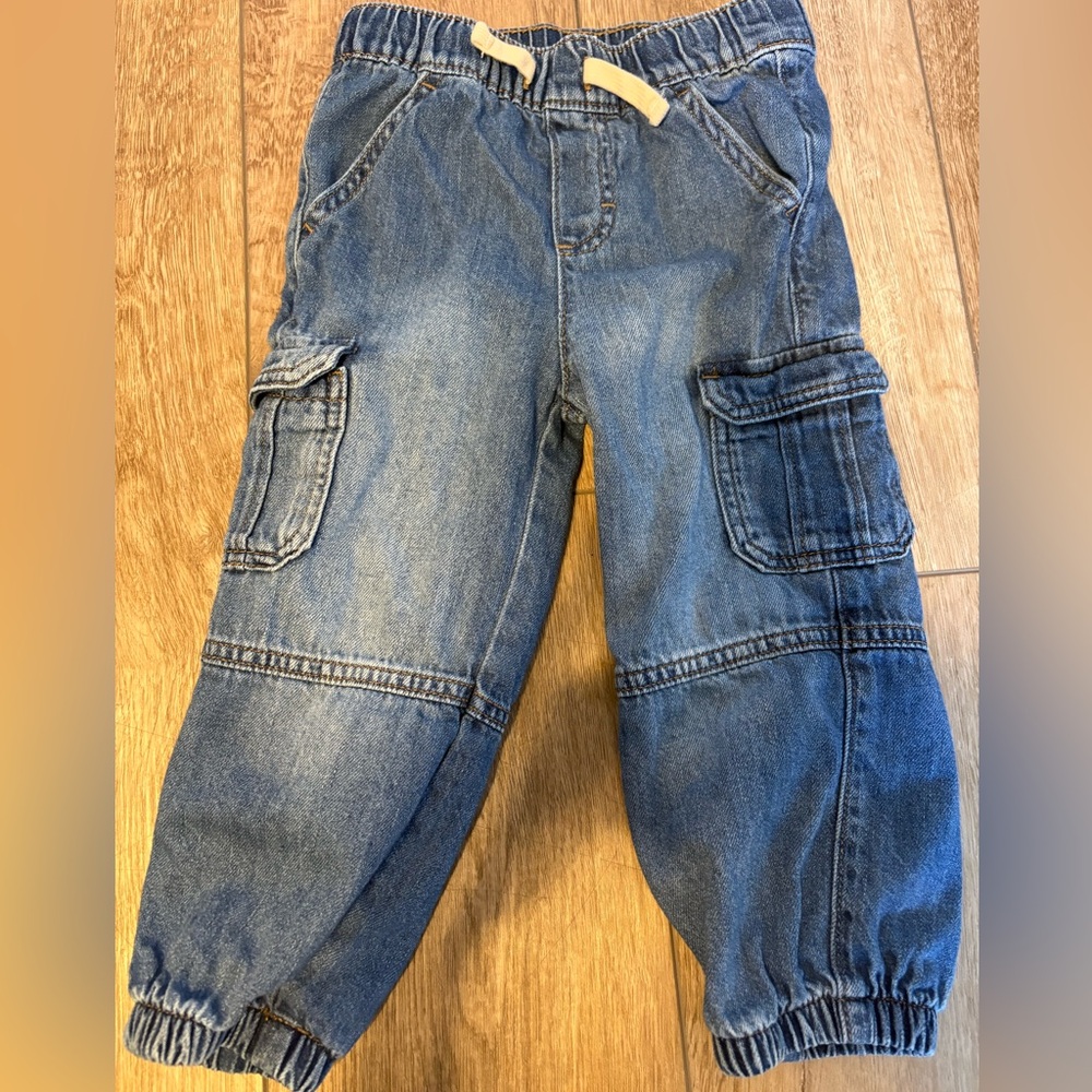 Wonder Nation Denim Cargo Pants